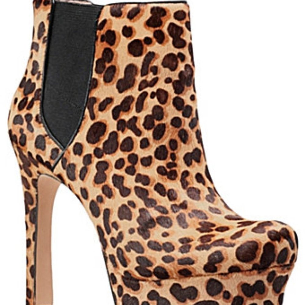 Vince Camuto Leopard Booties